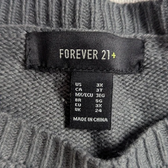 ➕ Forever 21+ Fleece Navidad Graphic Ugly Christmas Sweater | Size 3X - Picture 9 of 10